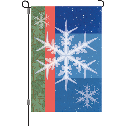 12 in. Flag - Snowflakes