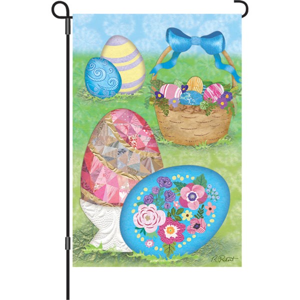 12 in. Flag - Elegant Easter Eggs