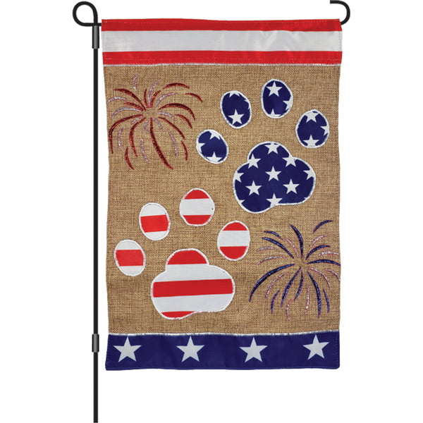 12 in. Flag - Patriotic Paws