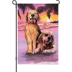 12 in. Flag - Beach Dogs