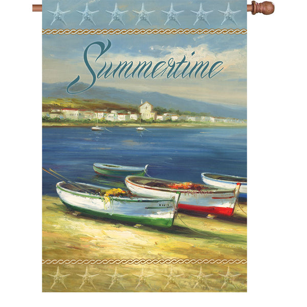 28 in. Flag - Summertime Boats