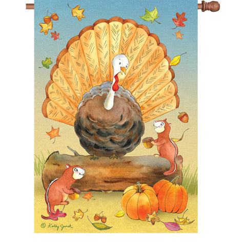 12 in. Flag - Turkey & Friends