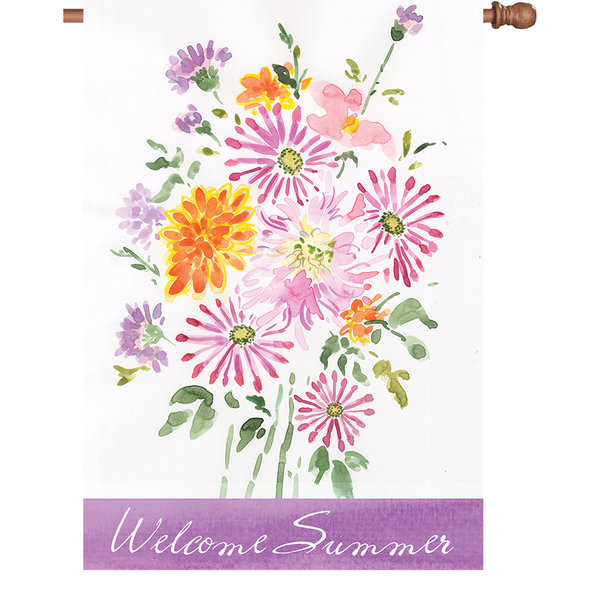 28 in. Flag - Summer Bouquet