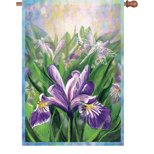 28 in. Flag - Blue Iris