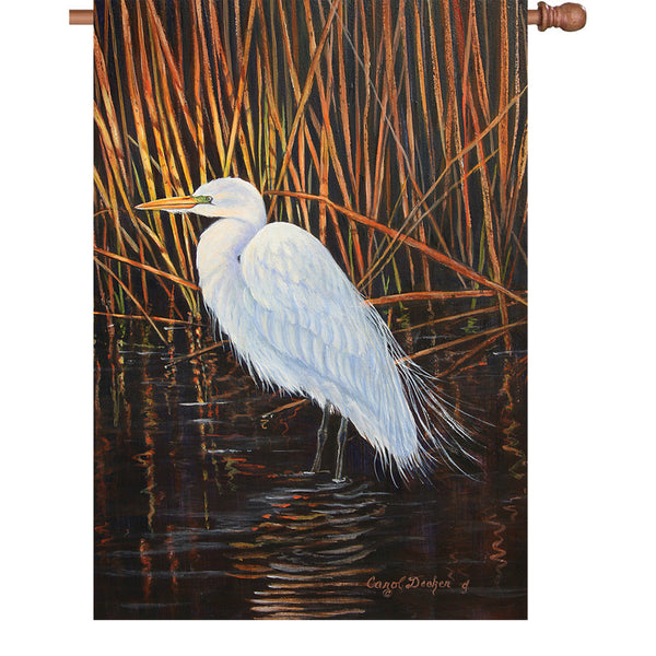 28 in. Flag - Egret