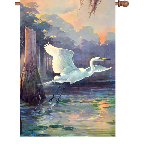 28 in. Flag - Heron Sunrise