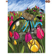 12 in. Flag - Bike Through the Tulips