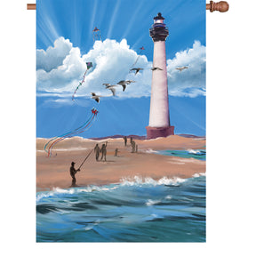 28 in. Flag - Lighthouse Breezy Day