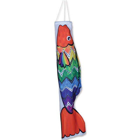 Koi Windsock - Zigzag Rainbow