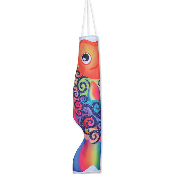 Koi Windsock - Rainbow Swirl