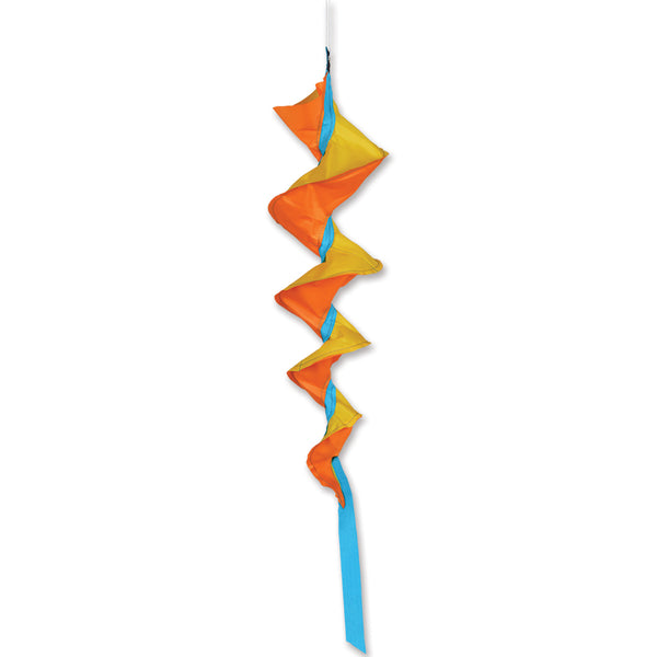 SoundWinds Small Fusilli Spinning Windsock - Yellow