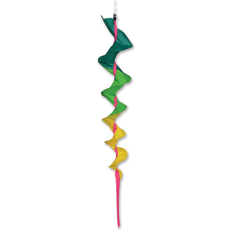 SoundWinds David Ti Medium Fusilli Spinning Windsock - Green