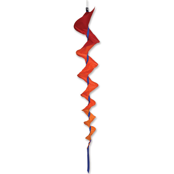 SoundWinds David Ti Large Fusilli Spinning Windsock - Orange