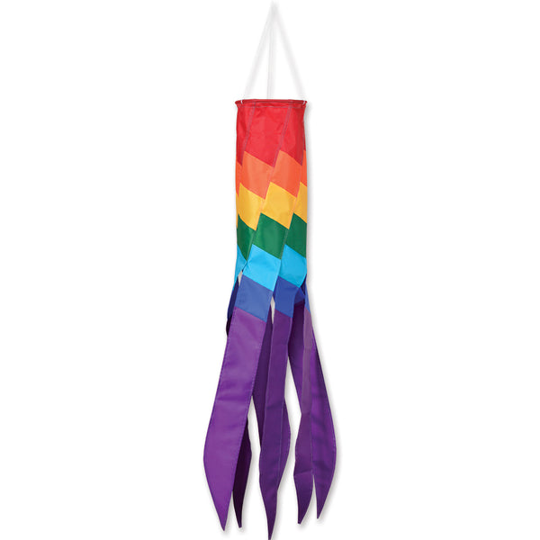 SoundWinds Rainbow Check Swirls Windsock