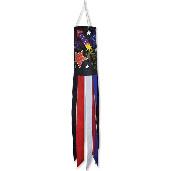 Embroidered Applique Windsock - Freedom Fireworks