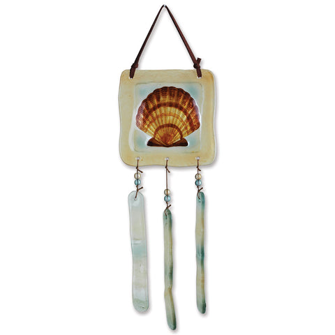 Glass Terra Wind Chime - Scallop