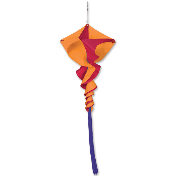 SoundWinds Small Rotini Spinning Windsock - Orange