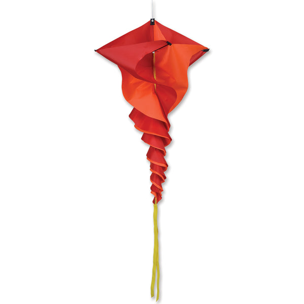 SoundWinds David Ti Large Rotini Spinning Windsock - Red