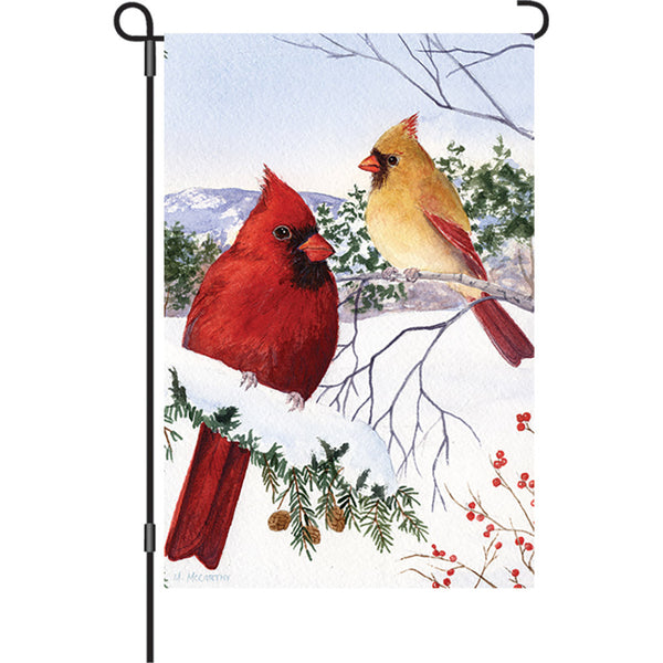 12 in. Flag - Cardinals and Hemlocks