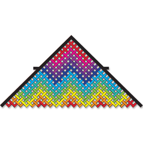 11 ft. Mesh Delta Kite - Rainbow Water