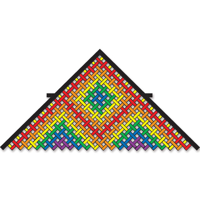 11 ft. Mesh Delta Kite - Rainbow