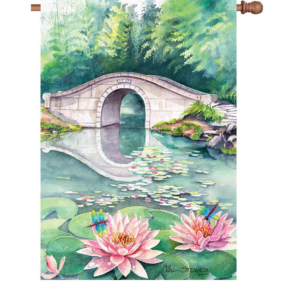 28 in. Flag - Waterlilly Garden