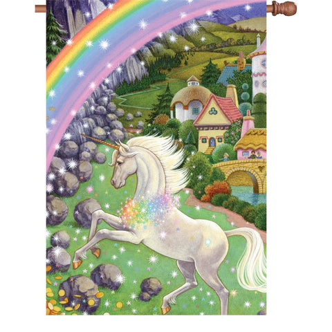 28 in. Flag - Unicorn